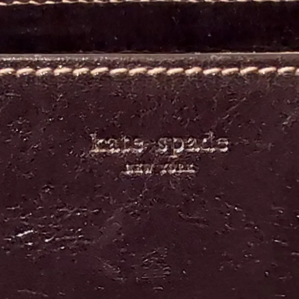 Kate Spade black glazed caramel leather handbag - Picture 8 of 8